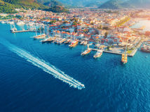 Marmaris, Turecko, more, dovolenka, člny, prístav, lode, cestovanie, turizmus,
