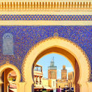 Modrá brána, Bab Boujelud, Fes, Maroko, moslimovia, islam,