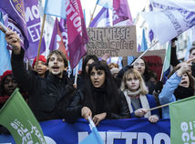 francúzsko štrajk protest