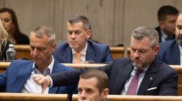Richard Raši, Martin Klus, Peter Pellegrini, parlament