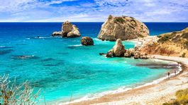 NEPOUZ, Paphos, Cyprus, pláž, ostrov, leto, dovolenka