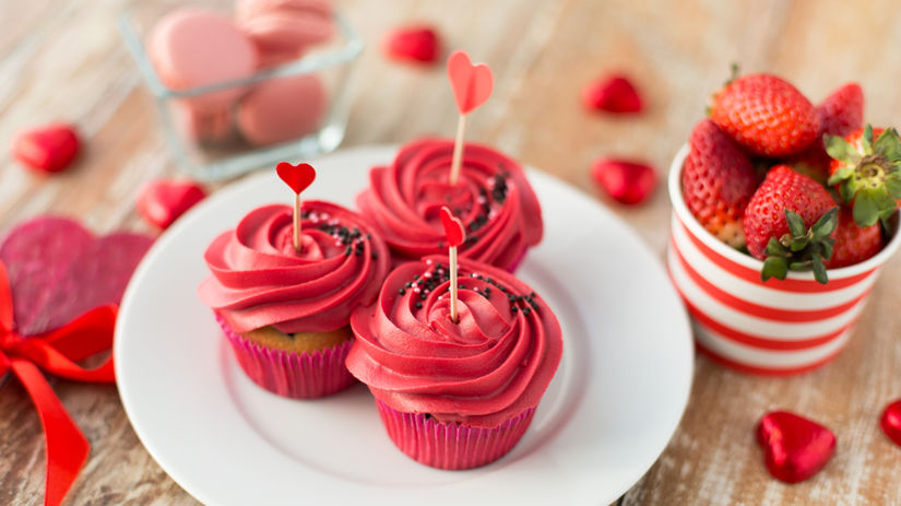 Valentínsky cupcake