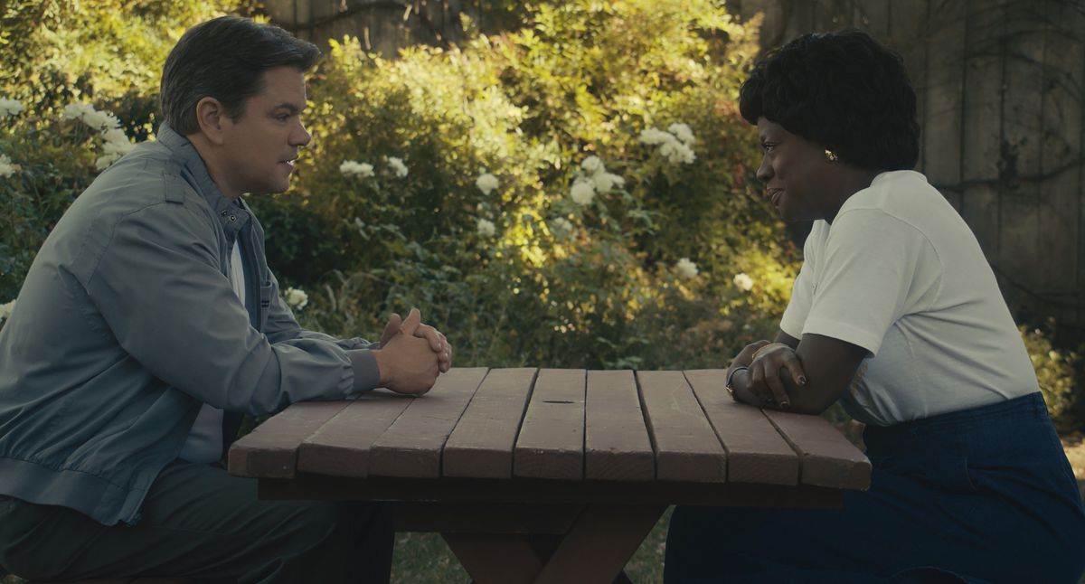 Matt Damon a Viola Davis vo filme Air.