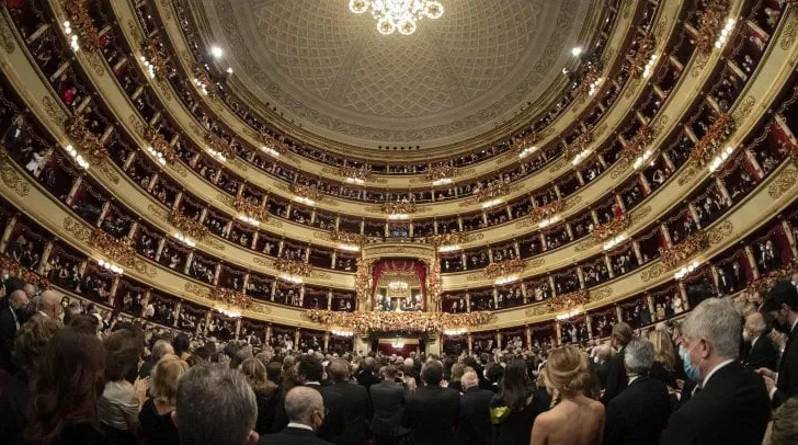 Operný dom La Scala v Miláne.