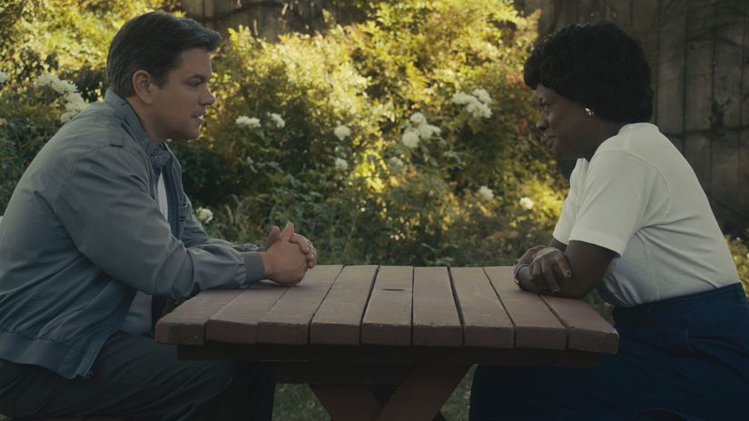 Matt Damon a Viola Davis vo filme Air.