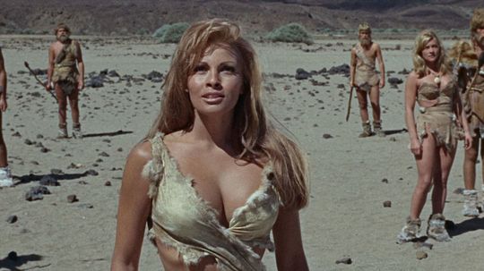Raquel Welch na zábere z filmu Milión rokov...