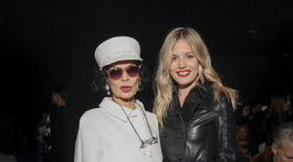 Bianca Jagger (vľavo) a Georgia May Jagger