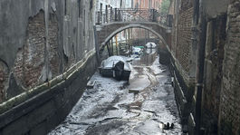Taliansko Benátky Kanály Vysychanie Dážď Nedostatok