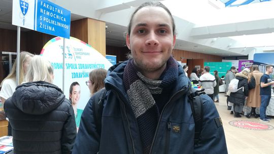 Martin Nedeľka, študent štvrtého ročníka...