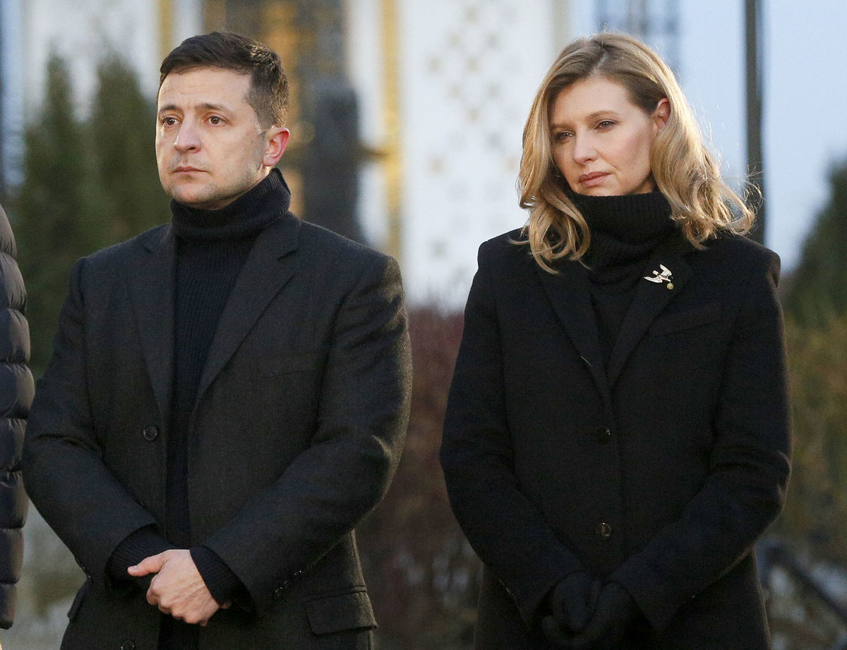 Ukrajinský prezident Volodymyr Zelenskyj s...