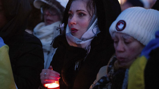 Členovia a priaznivci ukrajinskej komunity sa v...