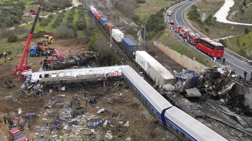 Grécko vlaky zrážka nehoda