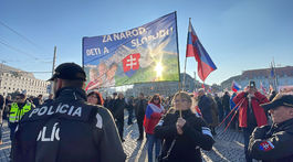 protest prezidentský palác