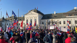 protest prezidentský palác zhromaždenie hodžovo