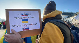 protest prezidentský palác
