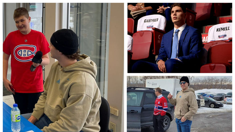 Juraj Slafkovský pred ôsmimi mesiacmi a dnes....