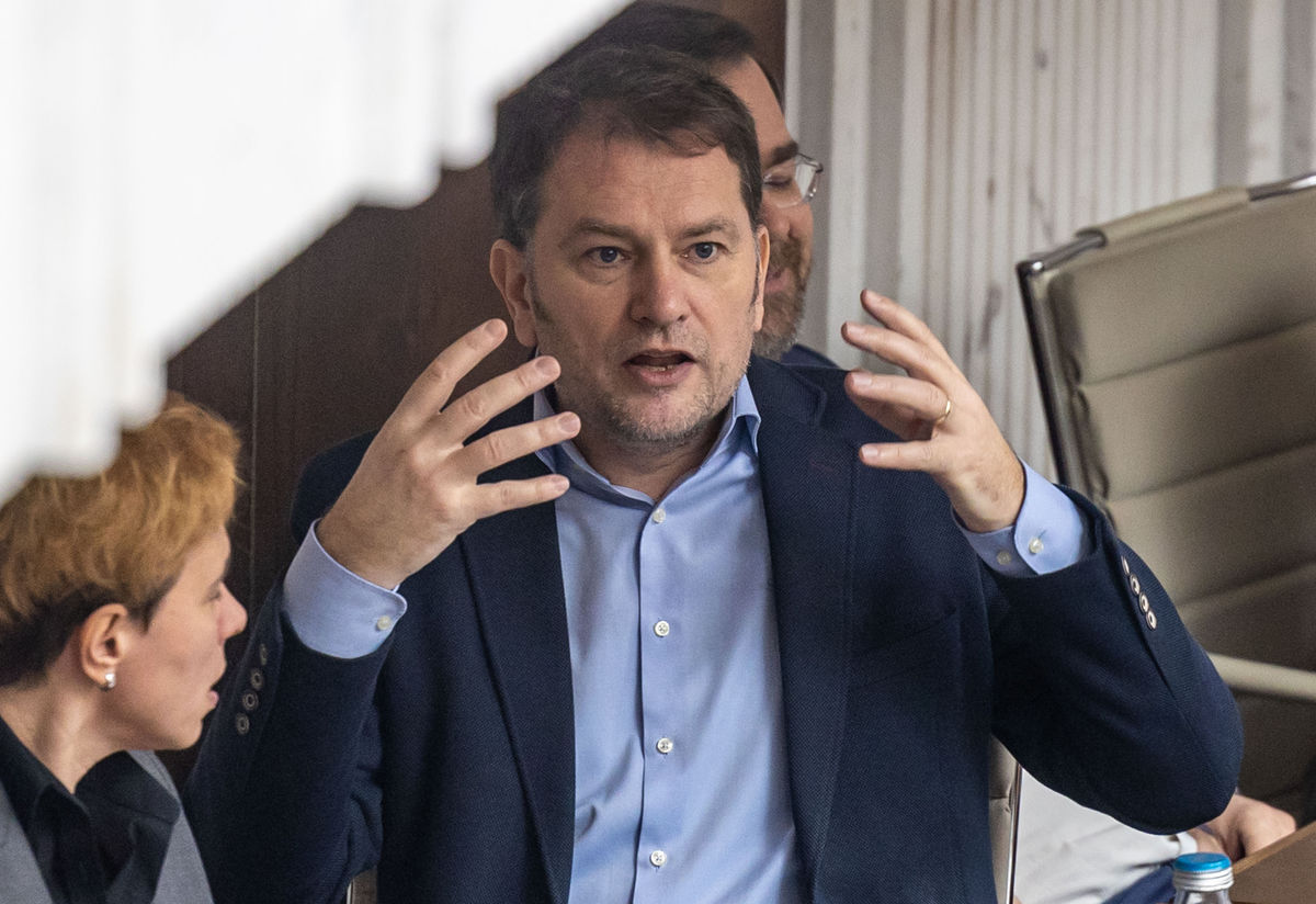 Igor Matovič v poslaneckej lavici.