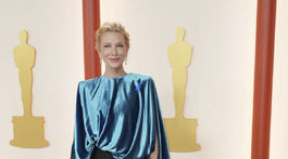 Herečka Cate Blanchett prišla v kreácii Louis Vuitton. 