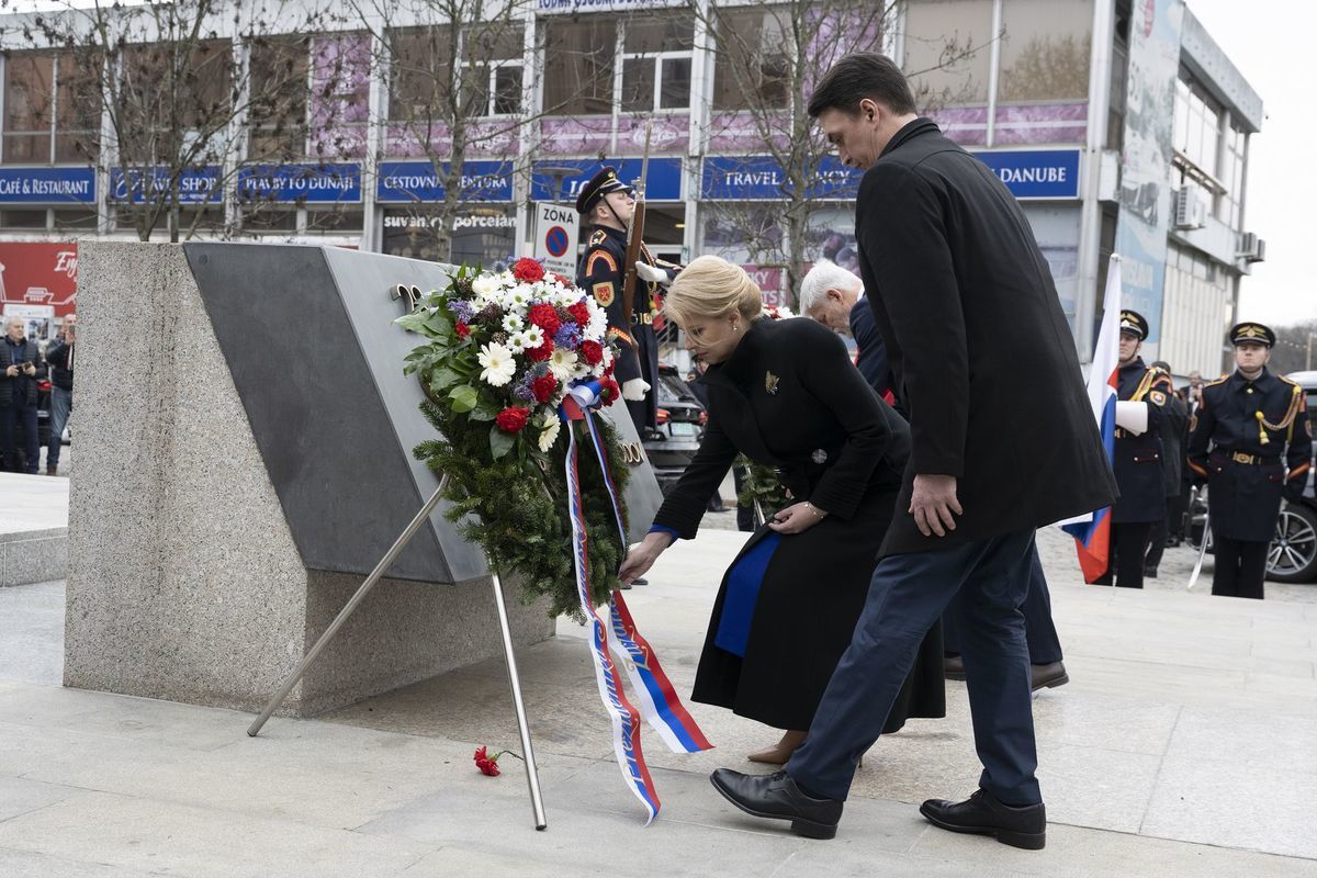 Prezidentka SR Zuzana Čaputová a prezident...