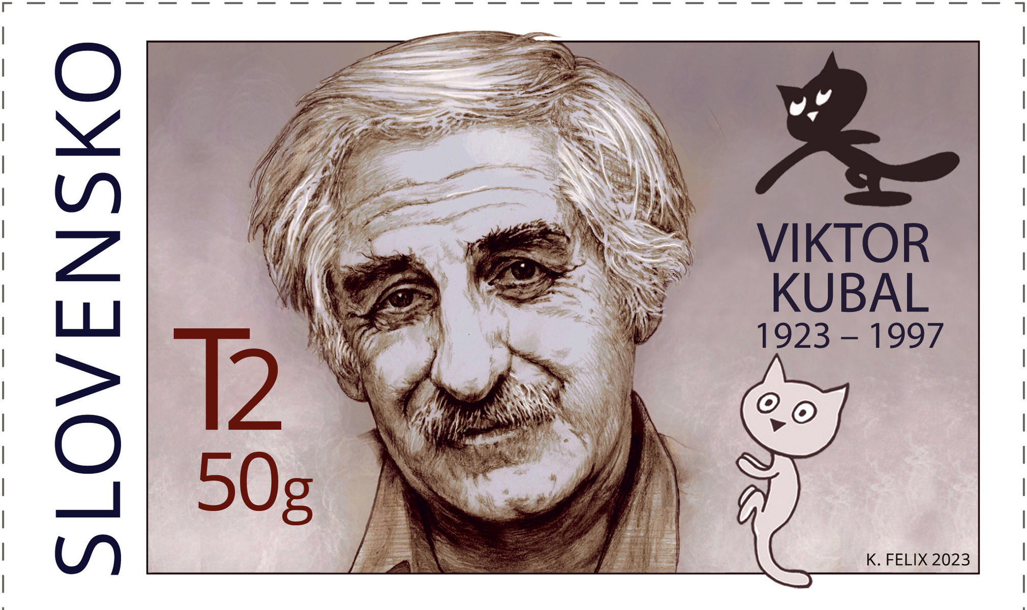 Viktor Kubal a jeho známe postavičky Puf a Muf...