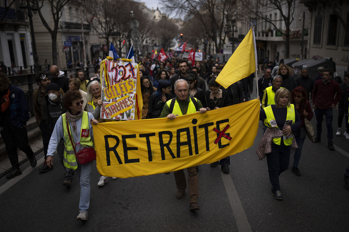 Manifestación de protesta en Francia