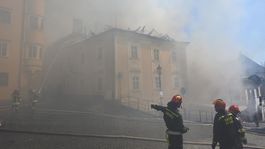 požiar dym banská štiavnica hasiči
