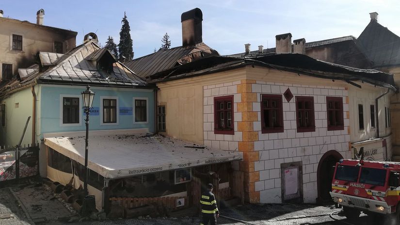 Banka lásky, kde požiar vznikol a ktorej...