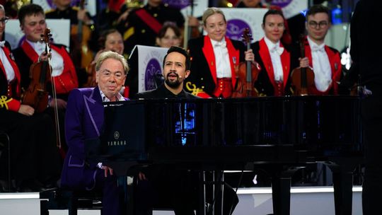 Andrew Lloyd Webber a Lin Manuel Miranda.