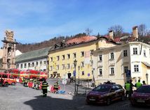 Banská Štiavnica, centrum, po požiari