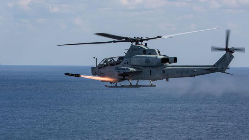 An AH-1Z Viper with Marine Light Attack...