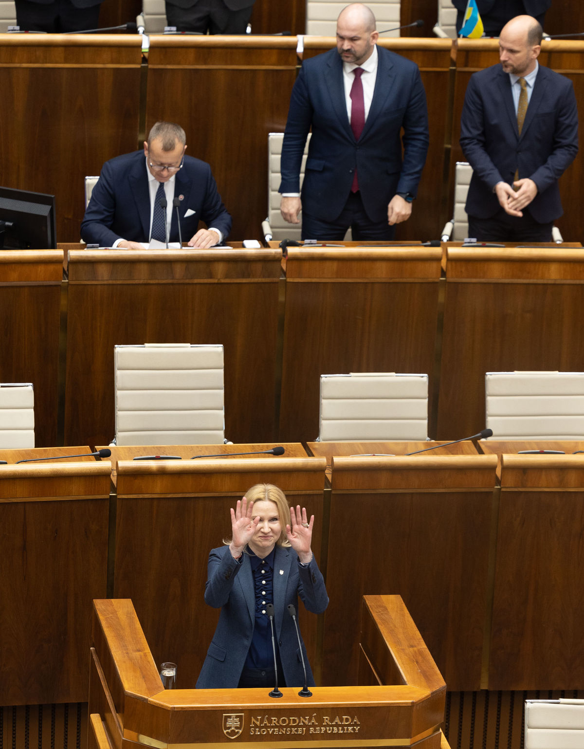 Podpredsedníčka Najvyššej rady Ukrajiny Olena...
