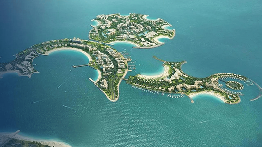 Al Marjan - umelé ostrovy a polostrovy, nové...