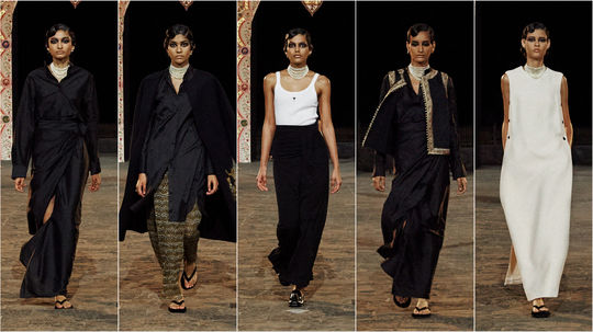 Modelky na prehliadke dámskej kolekcie...