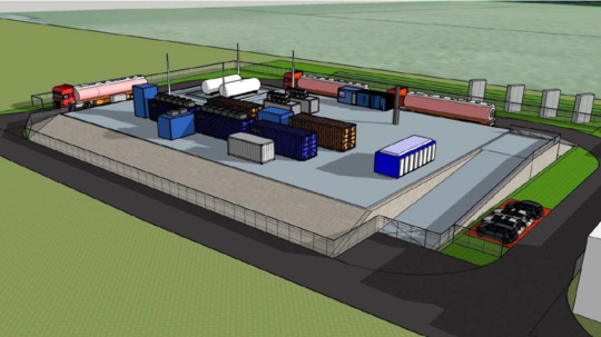 Vizualizácia zariadenia pre výrobu LNG vrátane...