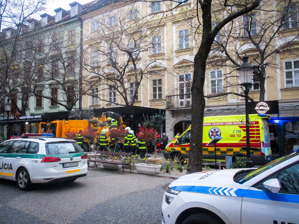 Un homme aurait été écrasé dans le centre de Bratislava...