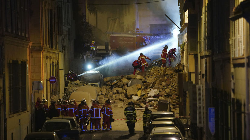 Francúzsko Marseille budova zrútenie požiar obete