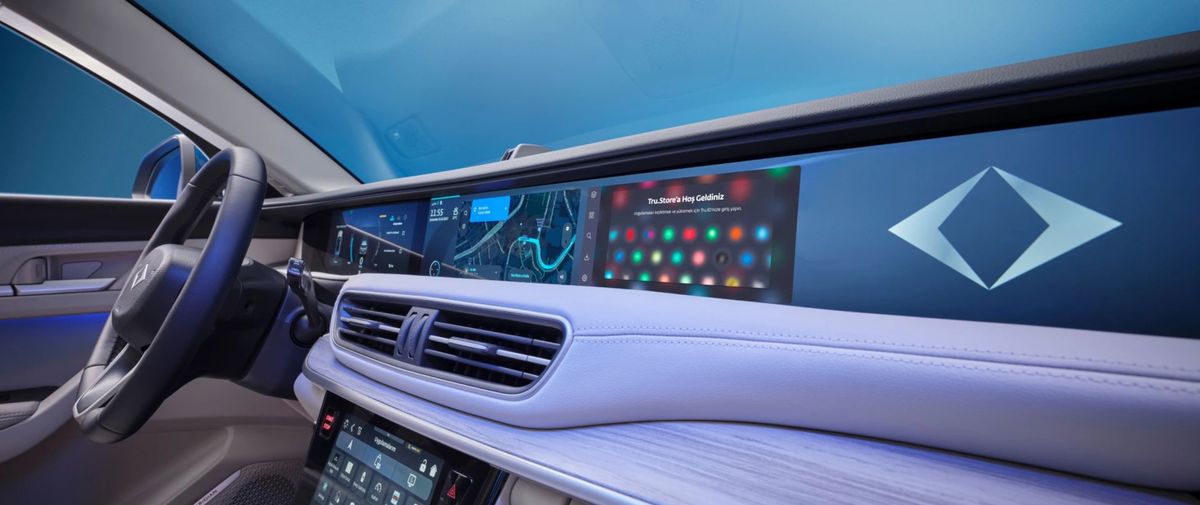 Interiér vyzerá pomerne futuristicky