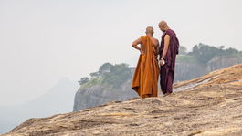 Srí Lanka, mnísi, mních, budhizmus
