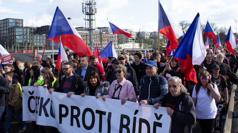 ČR, Praha, demonštrácia protivládna