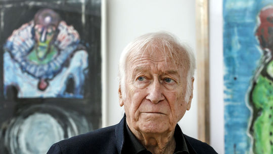 Svetoznámy mím Milan Sládek (na snímke) pri...