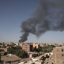 Sudán boje dym Chartúm