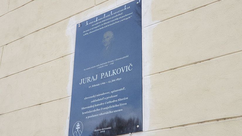 Juraj Palkovič pamätná tabuľa