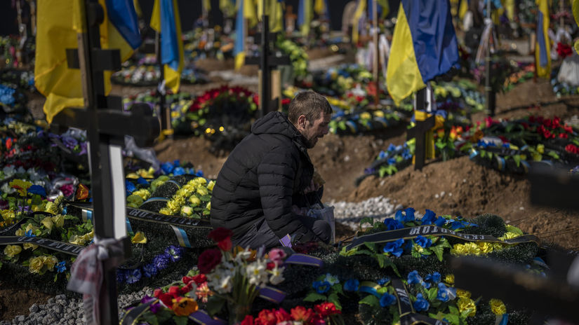 Rusko, Ukrajina, cintorín vojakov Kryvyj Rih