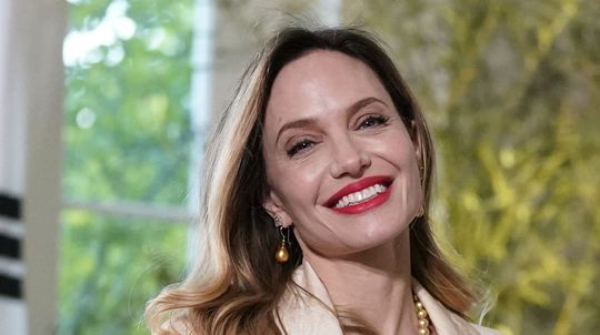 Herečka Angelina Jolie na návšteve Bieleho domu. 