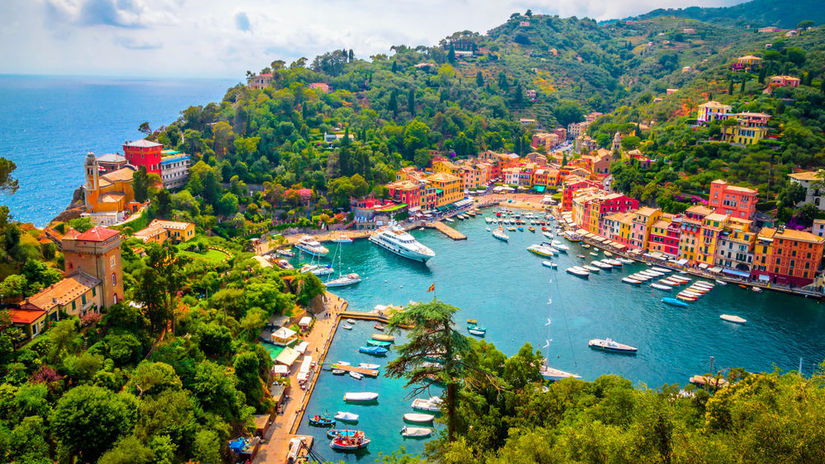 Portofino, Taliansko, dovolenka, cestovanie, more