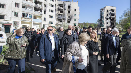 La présidente de la République slovaque Zuzana Čaputová et la présidente tchèque...