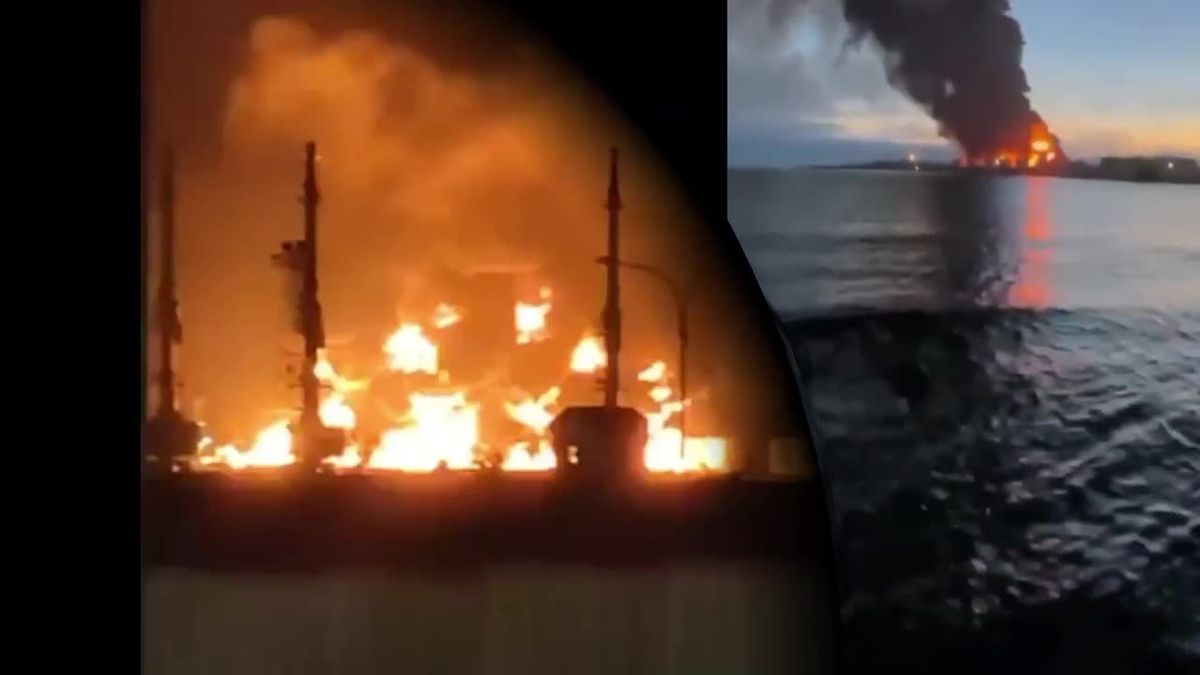 Sevastopoľ, požiar, dron