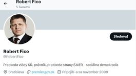 Robert Fico (Smer) napísal iba päť tweetov v...