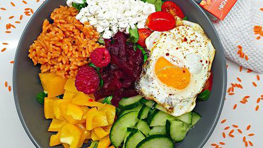 BuddhaBowl s organickou proteínovou ryžou