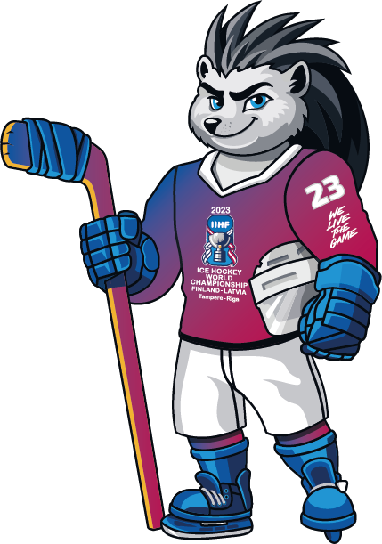 Maskotom MS v hokeji 2023 je opäť ježko Spiky,...